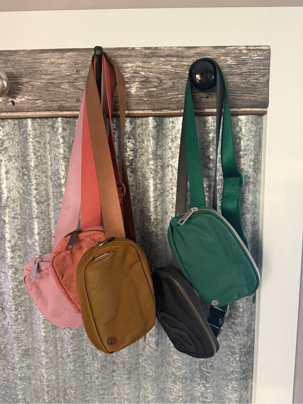 lululemon athletica Belt Bags - Pink, Coral, Mustard, Green, Black